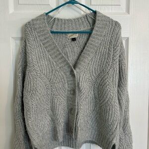 Universal Thread Heather Gray Knit Cardigan